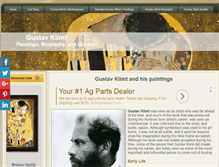 Tablet Screenshot of gustav-klimt.com